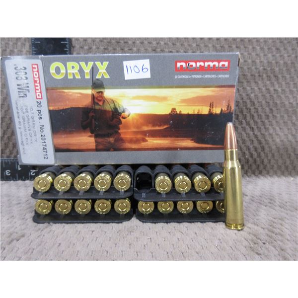 308 Win. 165gr Norma Oryx - Box of 20