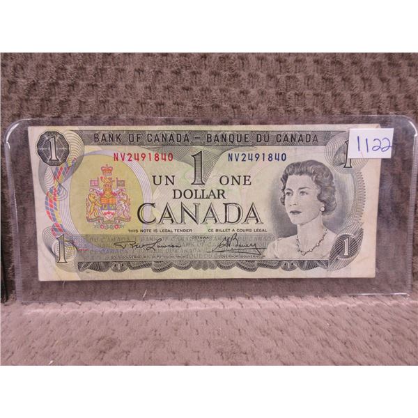 1973 Canadian 1 Dollar Bill