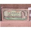 Image 1 : 1954 Canadian 1 Dollar Bill