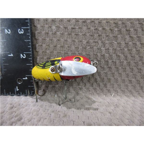 Vintage Wood Fishing Lure - Bumblebee