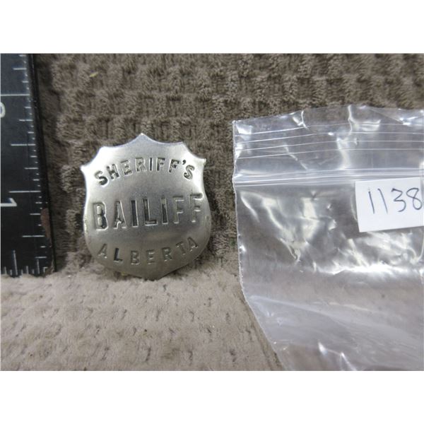 Vintage Sheriff's Bailiff Alberta Badge