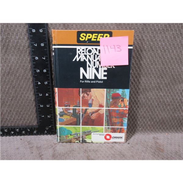1 Book - Speer Reloading Manual Number Nine