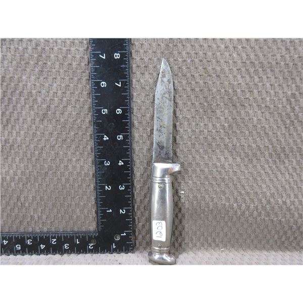 Fixed Blade Hunting Knife - Metal Handle