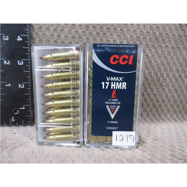17 HMR 17gr CCI V-MAX - 2 Sealed Boxes of 50