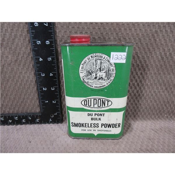 Empty Powder Can - Dupont Smokeless Shotgun Powder