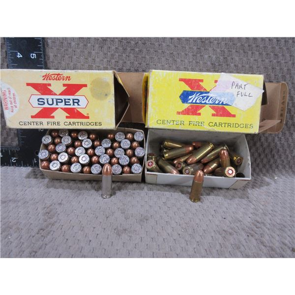 38 Auto 130gr FMC - 1 Box of 50, 1 Box of 28 + 1 Brass