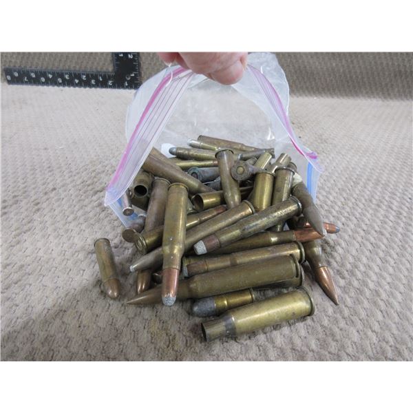Bag of Approx 50 Misc. Collector Ammo and Brass