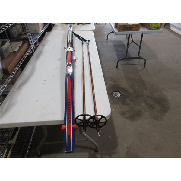 Vintage Germina Cross Country Skis & Poles