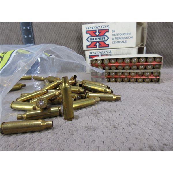 22-250 Rem. Winchester Brass - Bag of Approx. 80