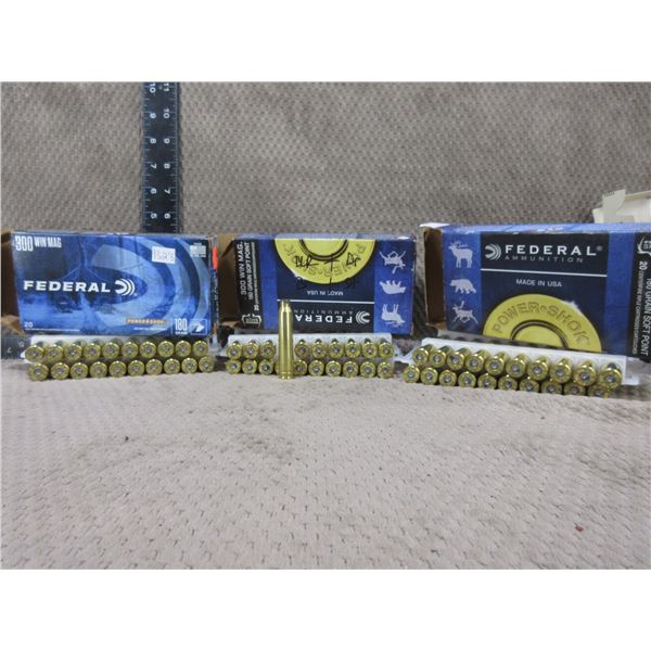 300 Win. Mag. Federal - 3 Boxes of 20 Brass Each