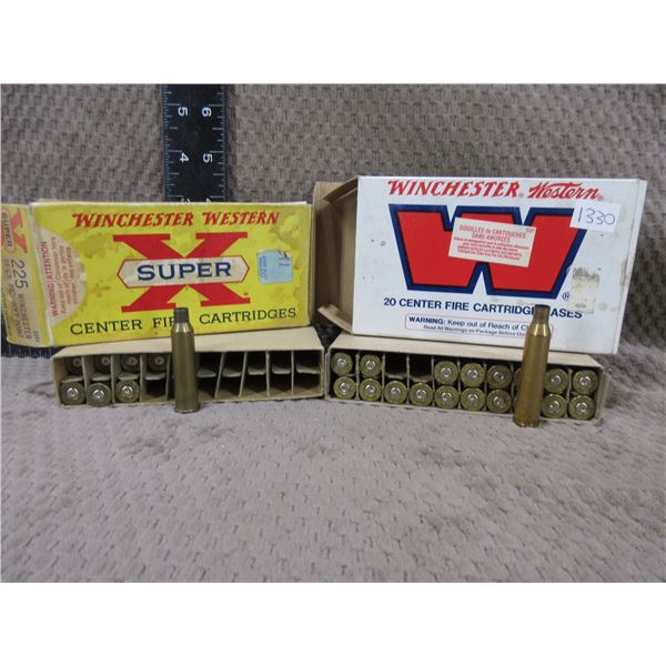 225 Win. - Box of 8 Brass, 220 Win - Box of 19 Brass