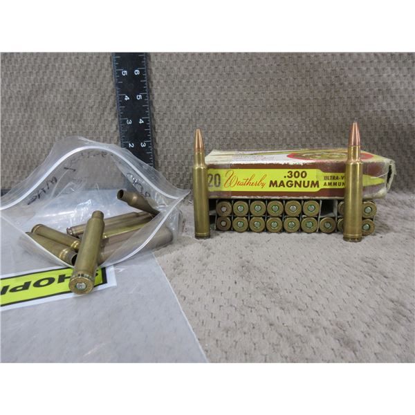 300 Weatherby Magnum - Box of 16 180gr + 3 Unknown