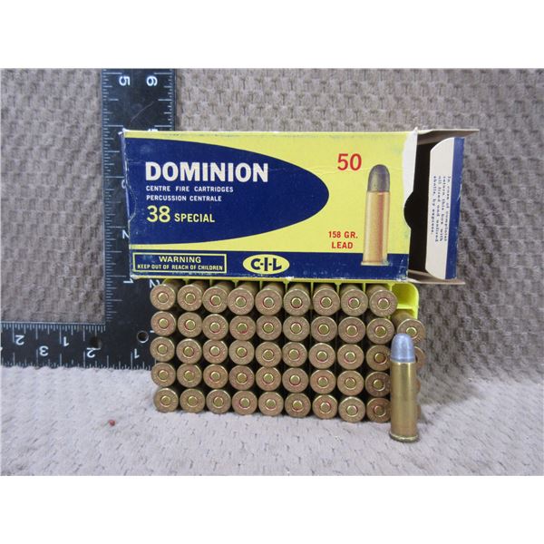 Collector Ammo - 38 Special 158gr Dominion CIL