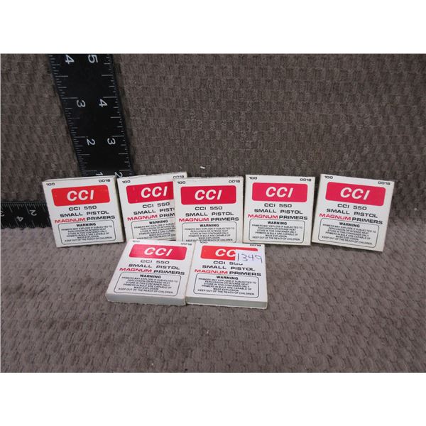 CCI 550 Small Pistol Magnum Primers - 7 Boxes of 100