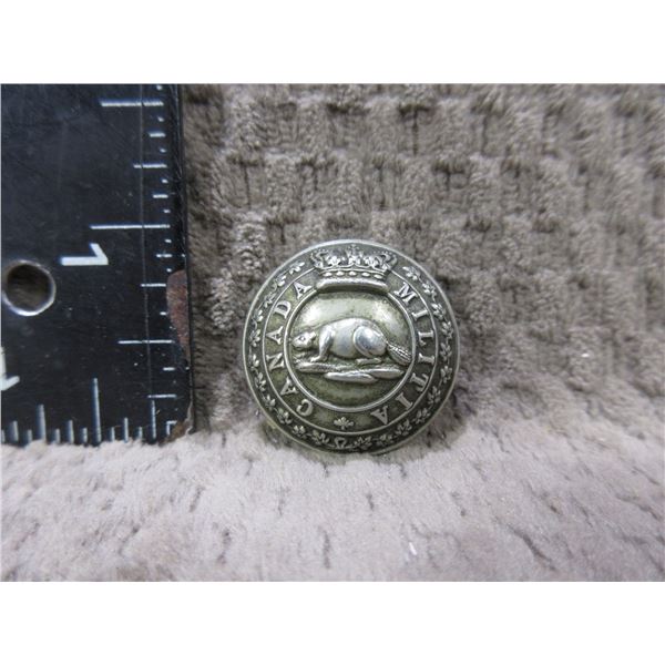 Canada Militia Button - Beaver, Kings Crown - Limerick