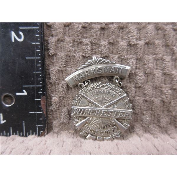 Winchester Junior Rifle Corps Badge With Marksman Bar