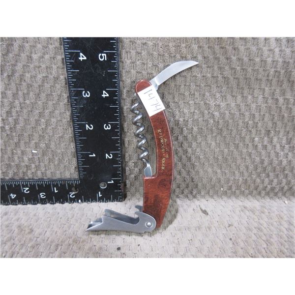 Utility Knife With Bottle Opener, Corkscrew - Redwood Creek