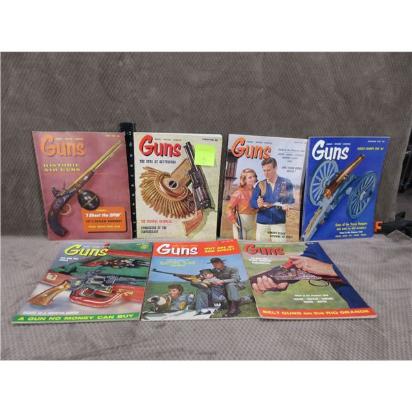 7 - 1960's Guns Magazines - All in Good Condition