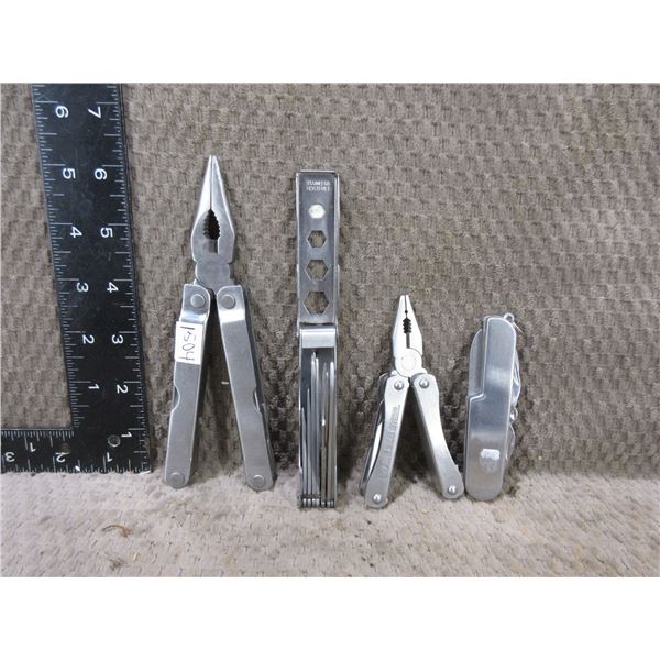 4 Multi-Tools - 2 With Pliers, 2 With Scissors