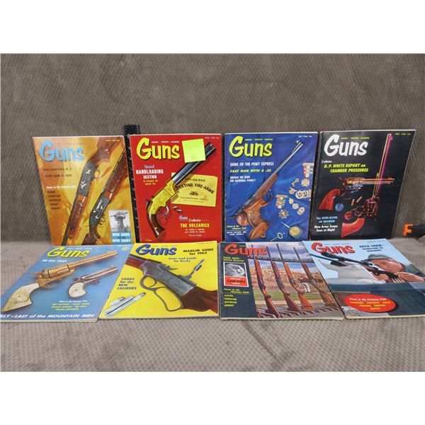 8 - 1960's Guns Magazines - All in Good Condition