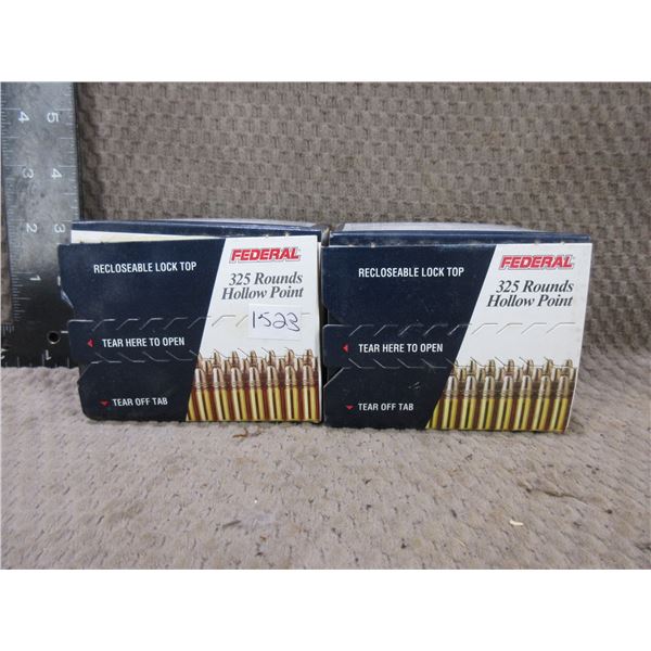 22LR 36gr HV HP Federal - 2 Sealed Boxes of 325