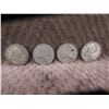 Image 2 : 4 - Canadian 25 Cent Pieces - 1938, 1940, 1943, 1951