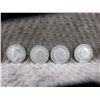 Image 1 : 4 - Canadian 25 Cent Pieces - 1938, 1940, 1943, 1951