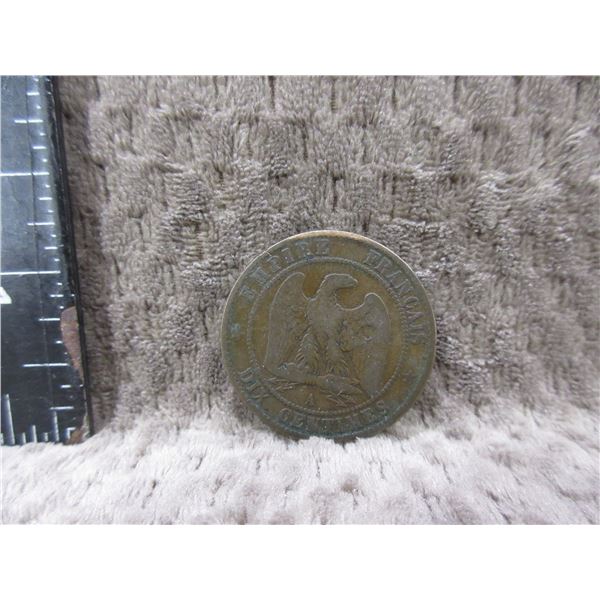 1862 - 10 Centimes - French Empire - Napoleon III
