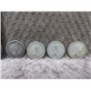 Image 2 : 4 - Canadian 25 Cent Pieces - 1954, 1956, 1960, 1962
