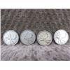 Image 1 : 4 - Canadian 25 Cent Pieces - 1957, 1959, 1962, 1963