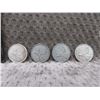 Image 1 : 4 - Canadian 25 Cent Pieces - 1955, 1958, 1961, 1963
