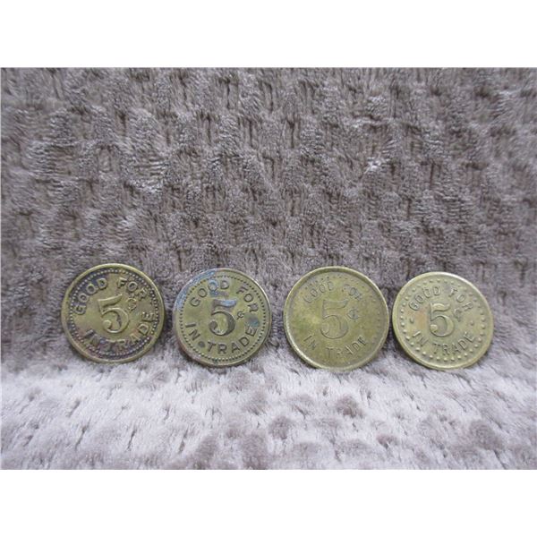 4 - 5 Cent Tokens