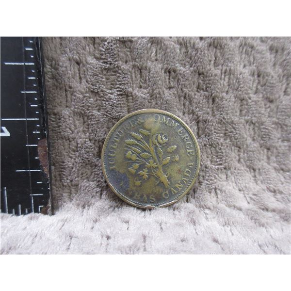 Un Sou Montreal Token - Agriculture & Commerce