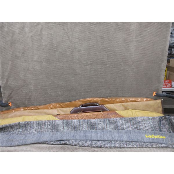 4 Soft Rifle Cases - 51", 51", 55", 55", 1 Gun Sock - 53"
