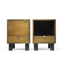 George Nelson & Associates pair of nightstands, models 4617 and 4618