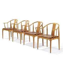 Hans Wegner Chinese armchairs, set of four