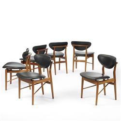 Finn Juhl dining chairs, set of six