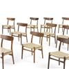 Image 1 : Hans Wegner dining chairs model CH23, set of ten