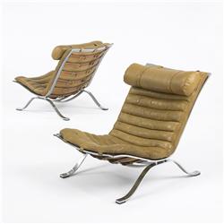 Arne Norell lounge chairs, pair