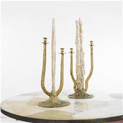 Jacques Duval-Brasseur candlesticks, pair