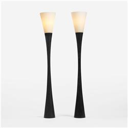 Joseph-Andre Motte floor lamps, pair