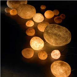 Andre Cazenave Rock lamps, set of nineteen