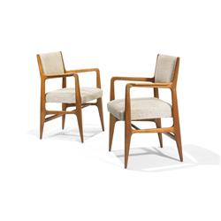 Gio Ponti armchairs model 110, pair