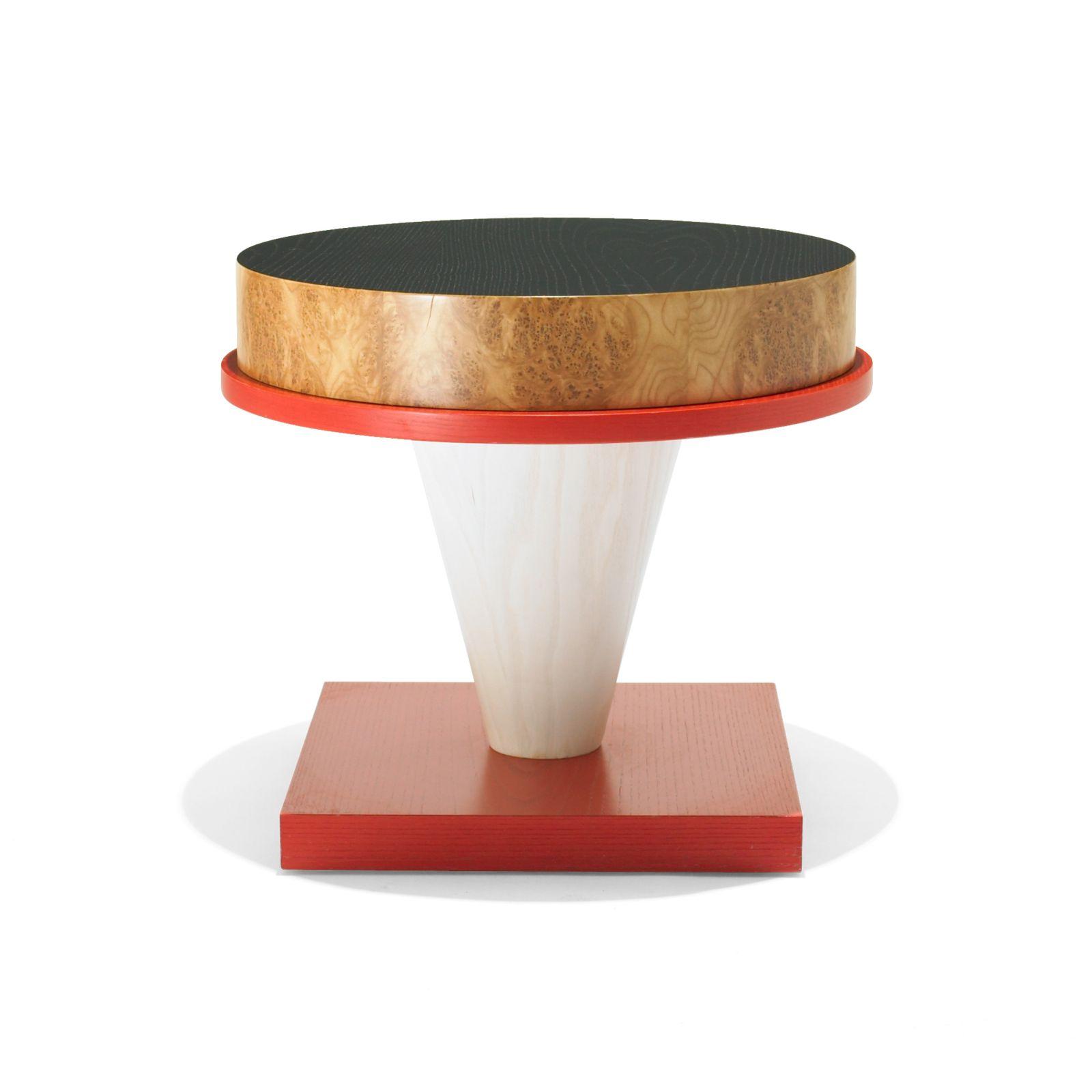 Ettore Sottsass Bianco Rosso E Nero Occasional Table