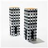 Image 1 : Studio Alchimia pair of pedestals from the Ollo collection