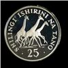 Image 1 : Tanzania Proof Silver Rhino and Giraffe Crowns