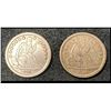 Image 1 : United States Seated Liberty Dime Pair, 1839 & 1840
