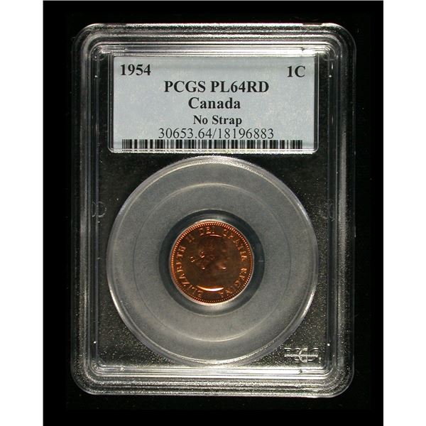 1954 One Cent - No Shoulder Fold