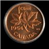 Image 2 : 1954 One Cent - No Shoulder Fold