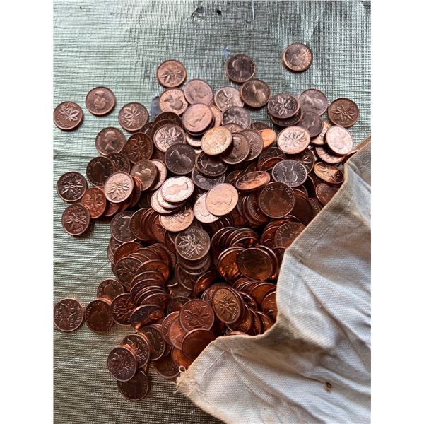 1963 One Cent - Mint bag of 2,000 Coins